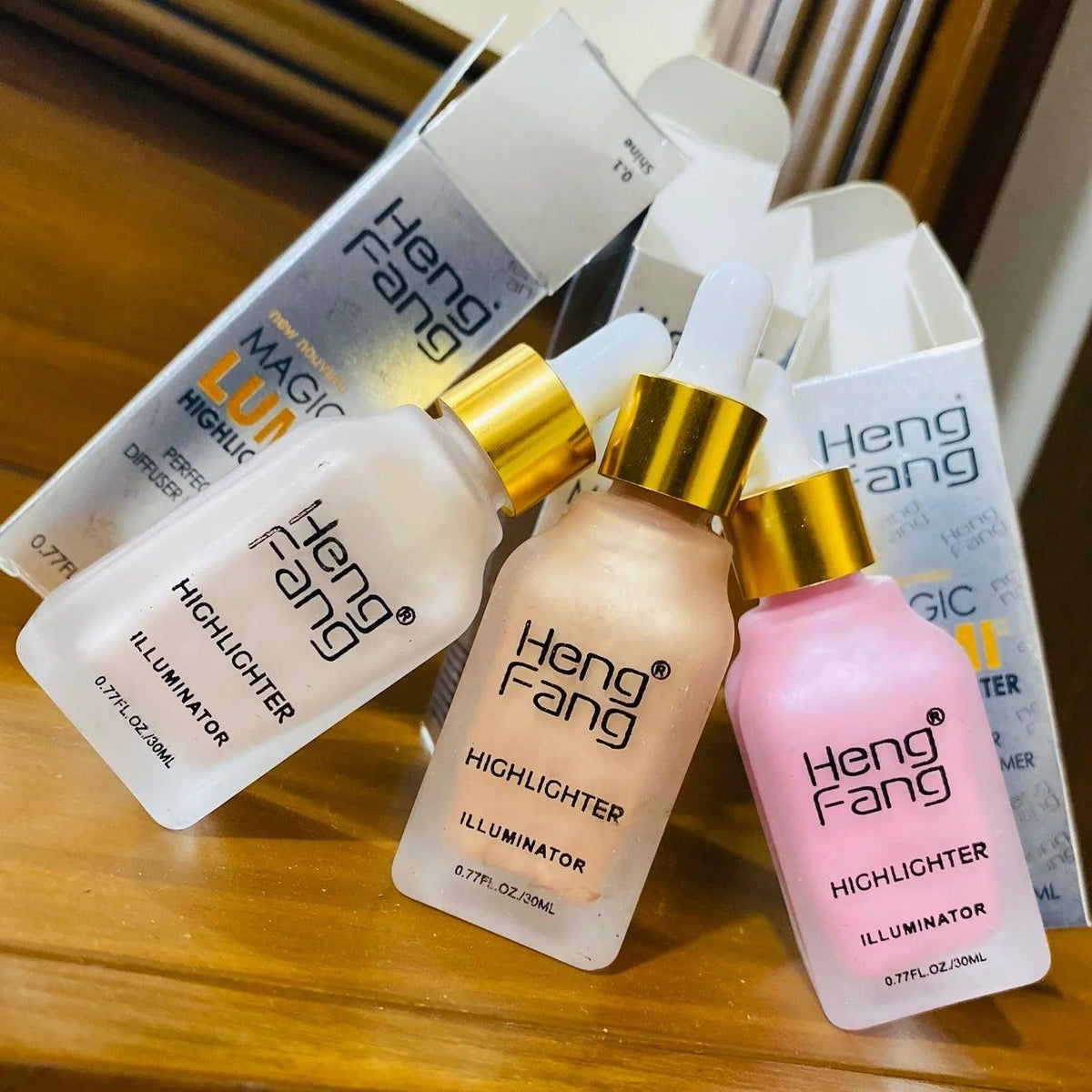 3 Pcs Heng Fang Highlighter Set