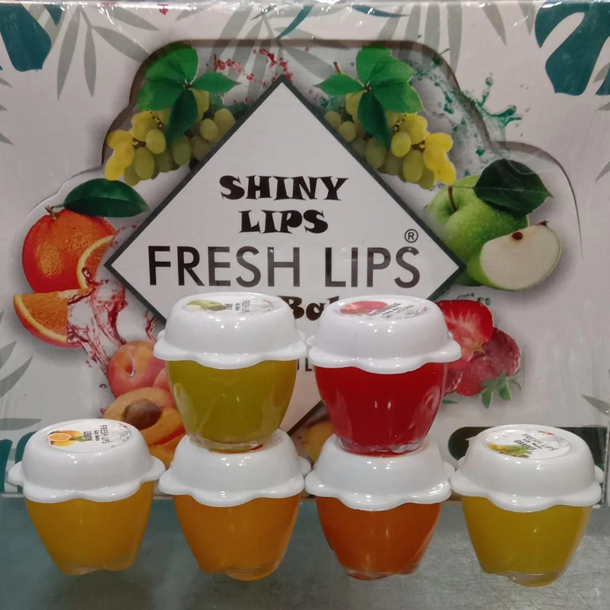 6 Pcs Fresh Fruit Lip Balm