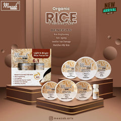 Meezab Arts 6in1 Organic Rice Facial Kit