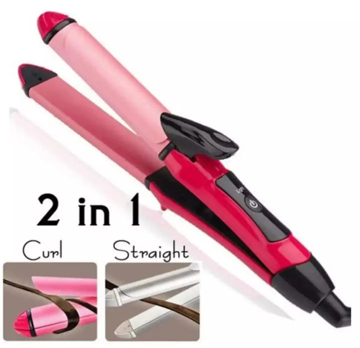 Nova 2 In 1 Professional Hair Curler & Hair Straightener