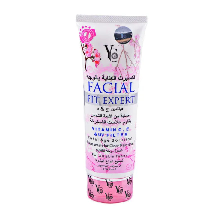 YC Facial Fit Expert Facewash Pink - 100ml