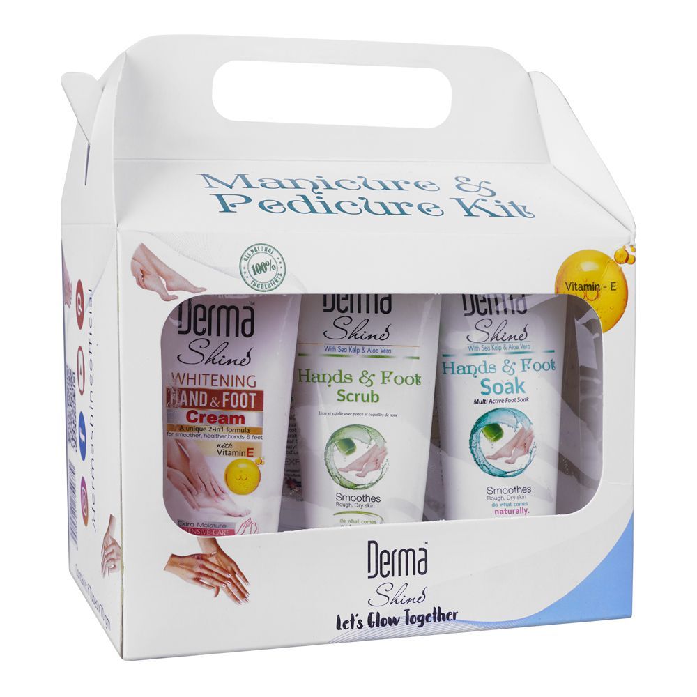 Derma Shine - Manicure & Pedicure Kit, 6-Pack 70g