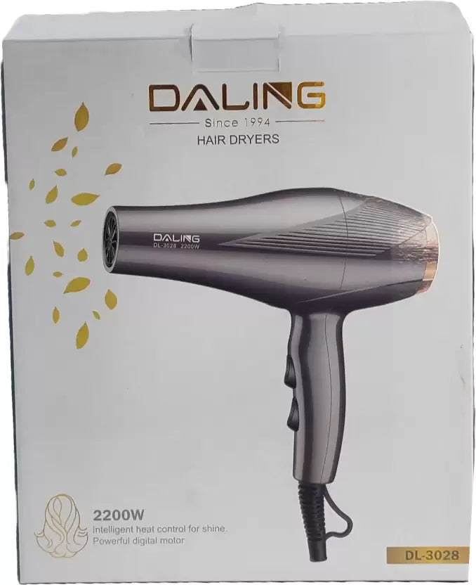 Daling DL-3028 Hair Dryer  (2200 W, Silver)