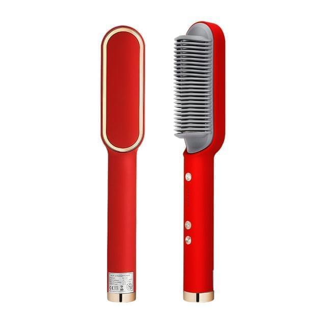 Hair Straightener Ceramic Heated Hair Brush