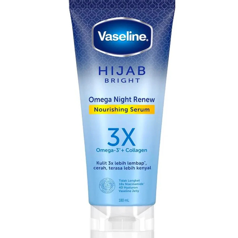 Vaseline Hijab Omega Night Renew Nourishing Serum 180ml