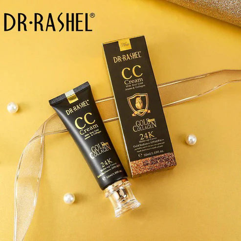 Dr.Rashel 24K CC Cream Gold & Collagen Make Up Cover Gold Radiance Sun Protection SPF60/PA++ - 50ml