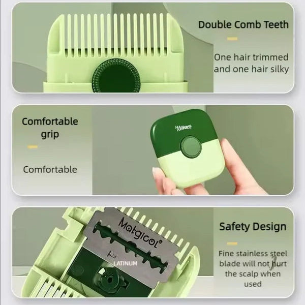 New Double-Sided Hair Razor Comb
