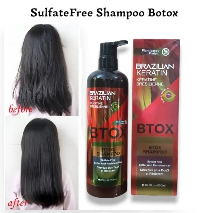 Brazilian Keratin Botox Shampoo Sulfate Free Imported 900ml