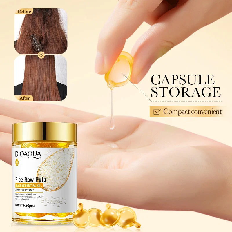 BIOAQUA Rice Raw Pulp Hair Essential Oil