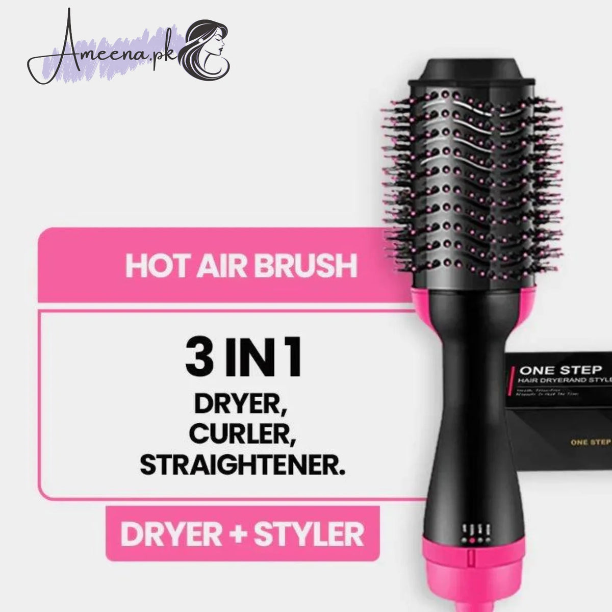 Buy 5 In 1 Hot Air Brush Hair Styler Curler Set at Lowest Price in Pakistan