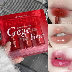 3Pcs Gege Bear Kiss Lipgloss