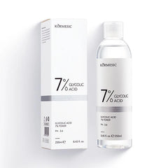 KORMESIC 7% Glycolic Acid Toner Remover Nose Blackhead Face Firming Moisturizing Toner 250ml