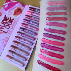 12pcs 3Q Beauty Matte Velvet Lip Gloss Set