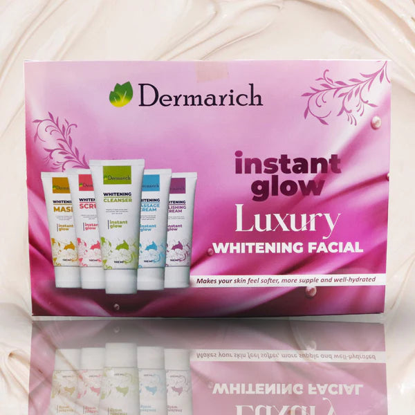 Dermarich Instant Glow Luxury Whitening Facial Kit- 5 Steps