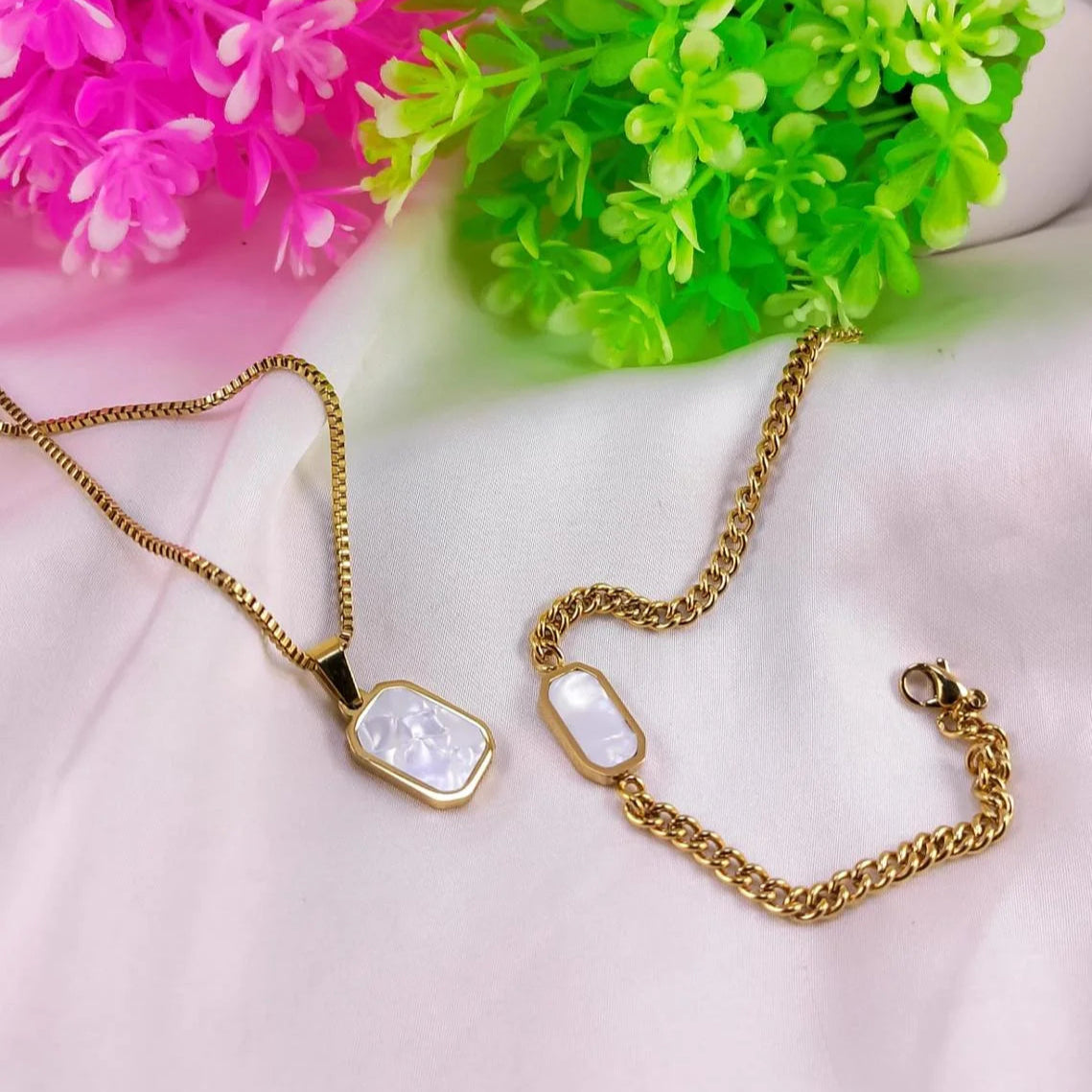 Stainless Steel Locket Bracelet Set – Each