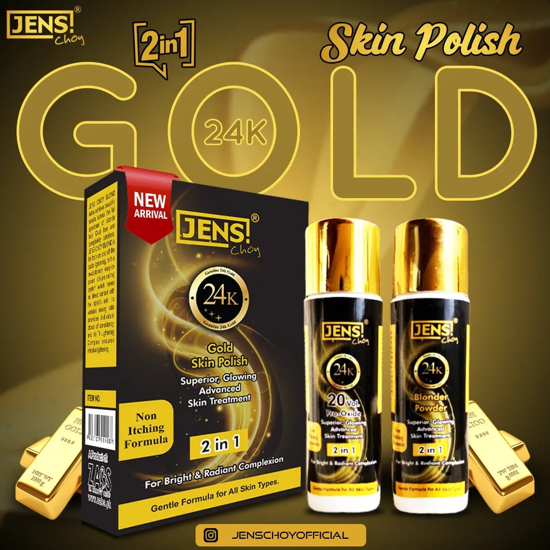 Jens Choy 2in1 24K Gold Glowing Skin Polish kit