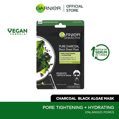 Garnier - Skin Active Pure Charcoal Black Algae Tissue Face Mask