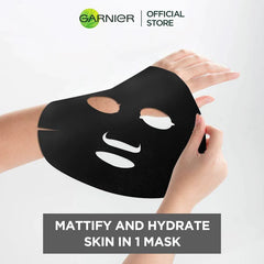Garnier - Skin Active Pure Charcoal Black Tea Tissue Face Mask