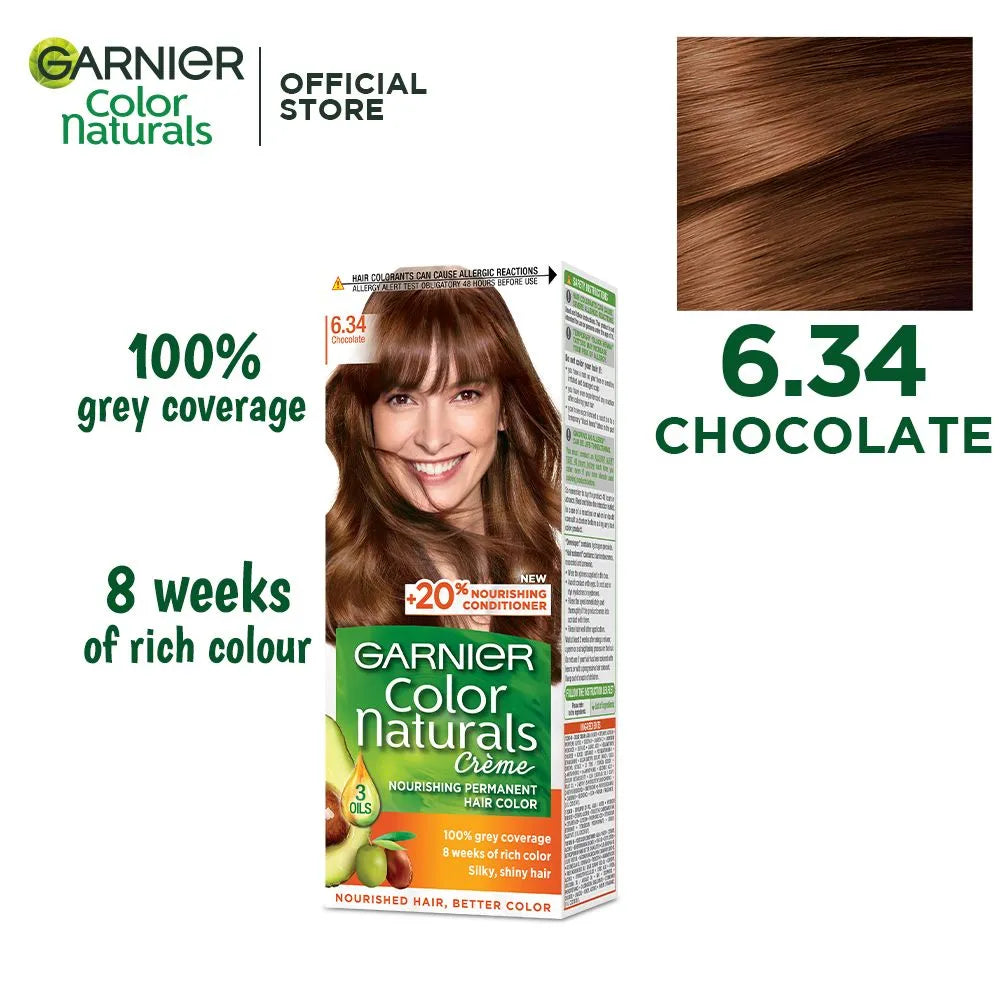Garnier - Color Naturals Hair Colors - 6.34 Chocolate – Ameena.pk™️