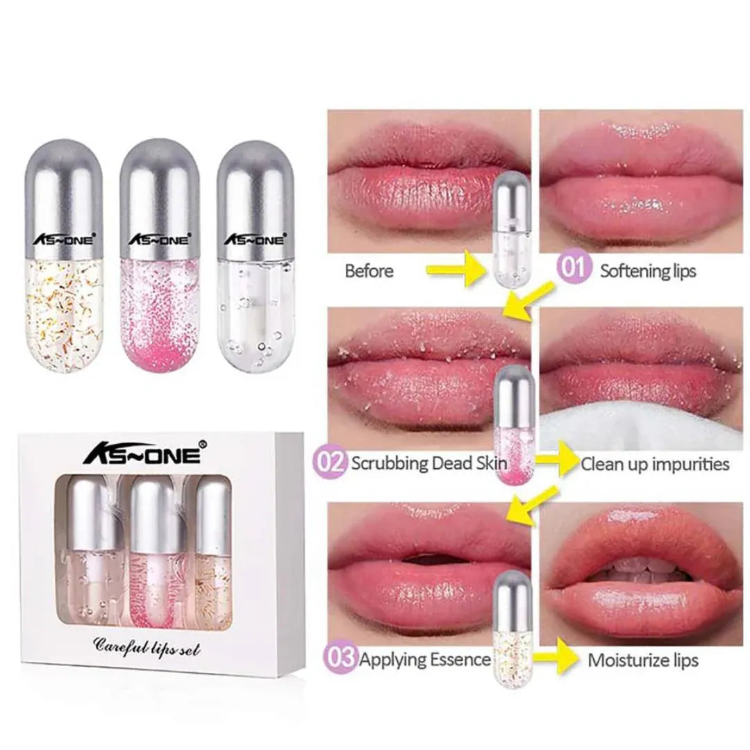 KS One of the Amazing Edition Silver 3Pcs Lip Oil