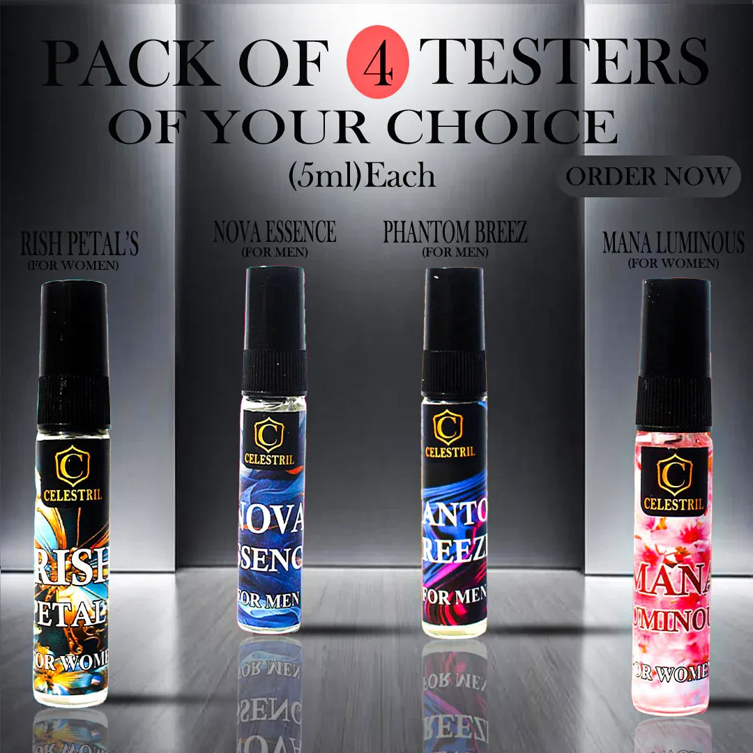 Pack of 4 Tester Celestril - 5ml Each