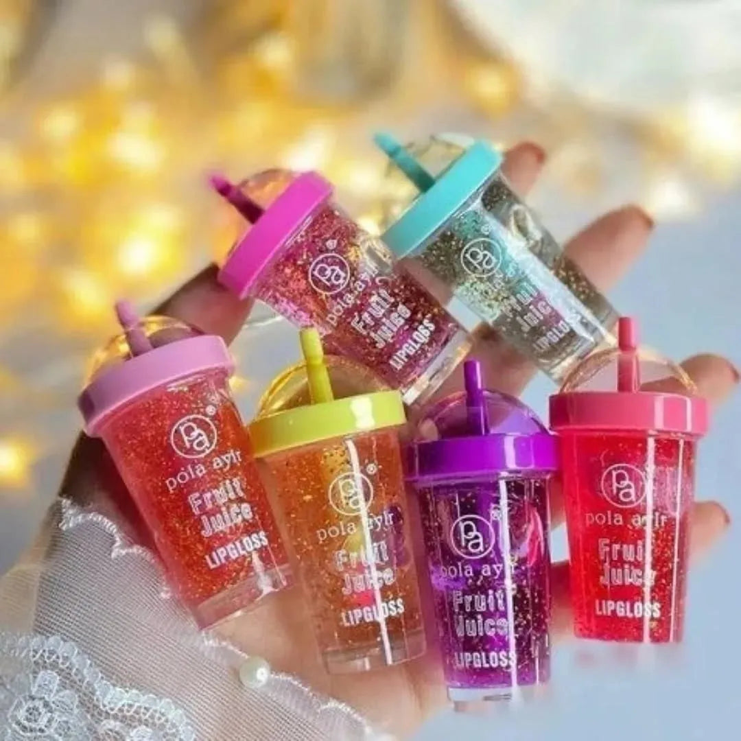 Poly Ayir Pack of 3 Soft Drink Glitter lip gloss