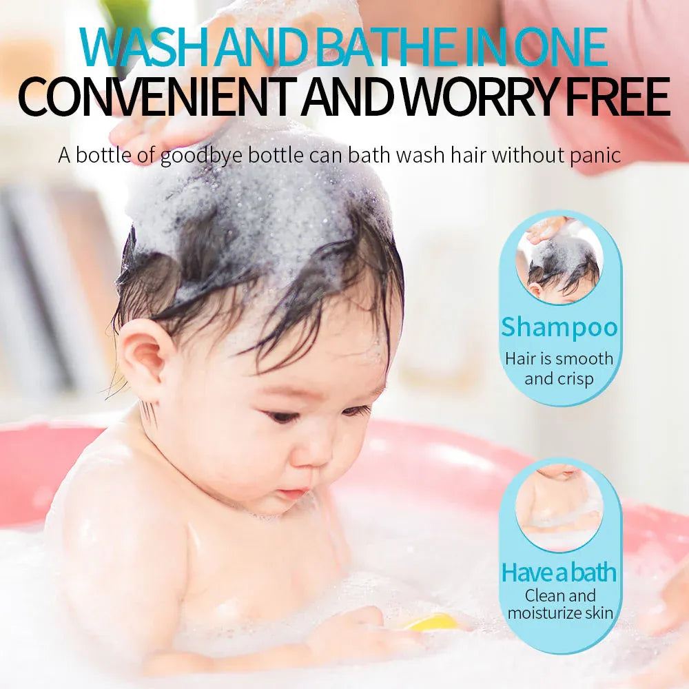 BIOAQUA Natural Organic Milk 2-In-1 Baby Shampoo and Body Wash