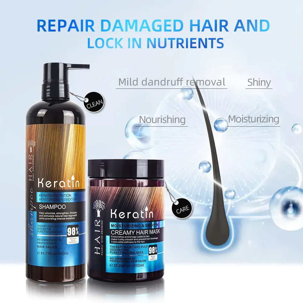 Keratin Hair Care Combo – 4 in 1 Set