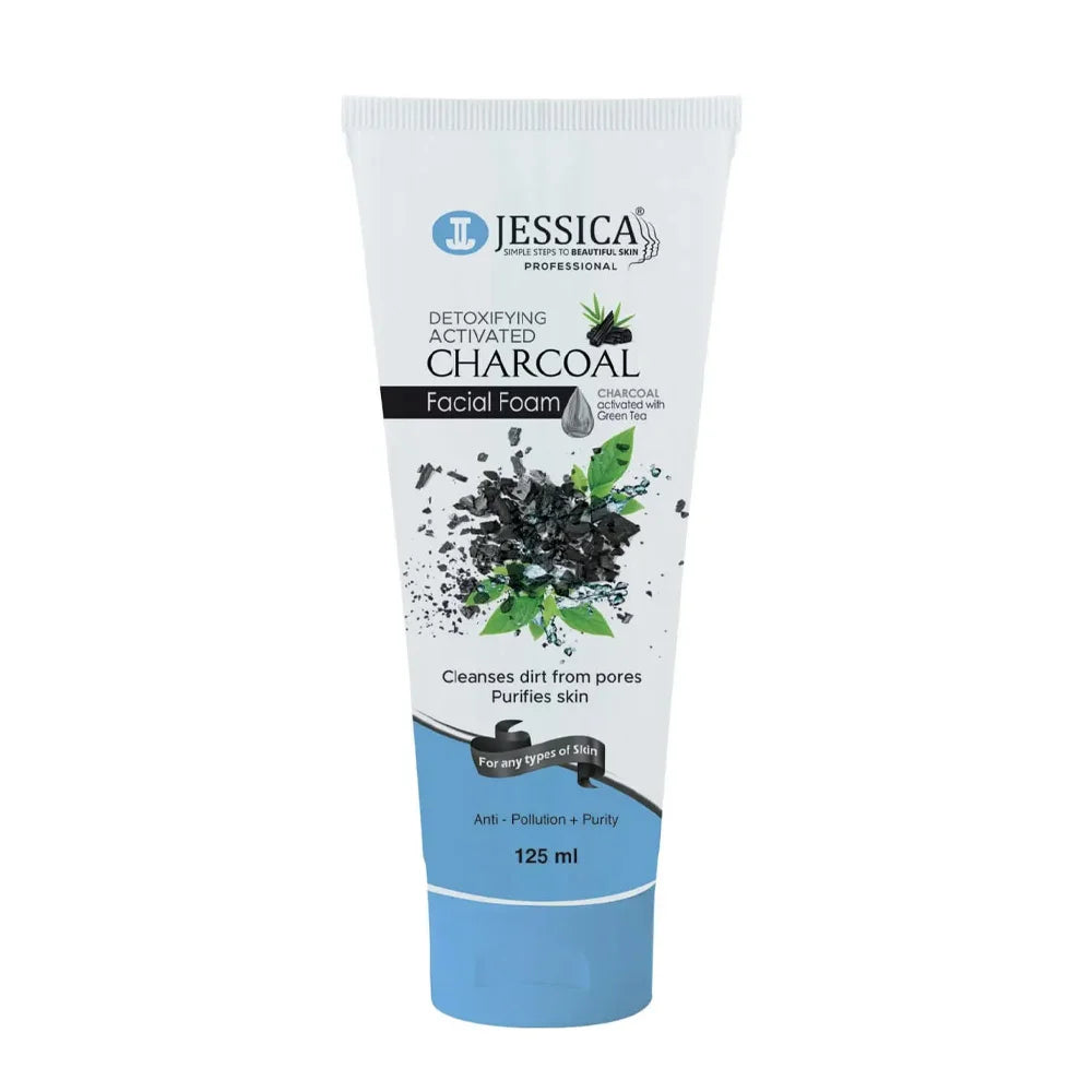 Jessica Detoxifying Activated Charcoal Facial Foam – 125ml