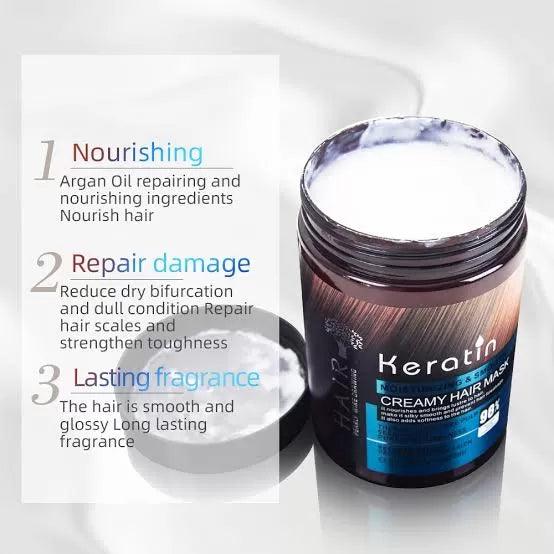 Keratin Moisturizing & Smooth Creamy Hair Mask 1000ml