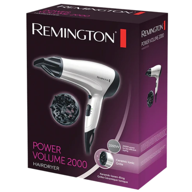 Remington D3015 Hair Dryer Power Volume 2000w