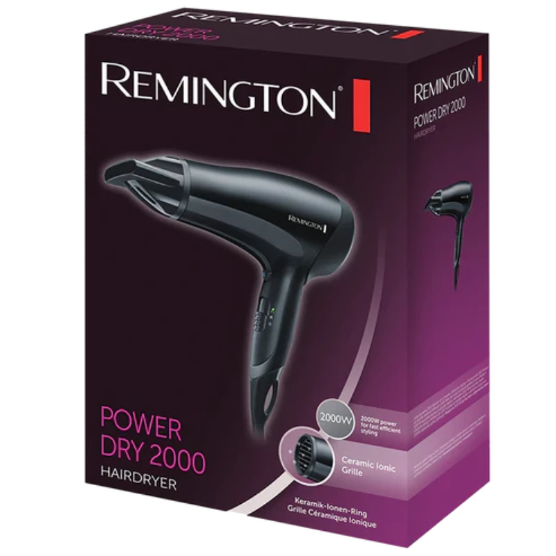 Remington D3010 Hair Dryer Power Ionic 2000w