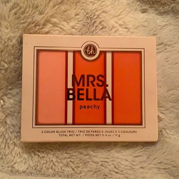 Bh Comsetics Mrs. Bella Peachy Blush Palette - 3 Colors