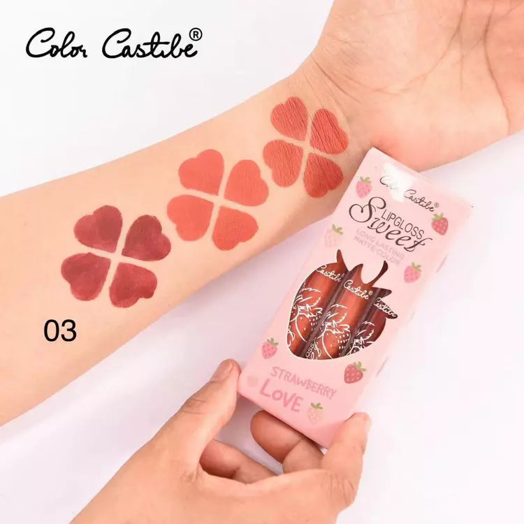 Color Castle Sweet LipGloss 3 Pcs