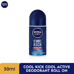 Nivea Cool Kick Extra Dry Deodorant Roll-On For Men 50ml