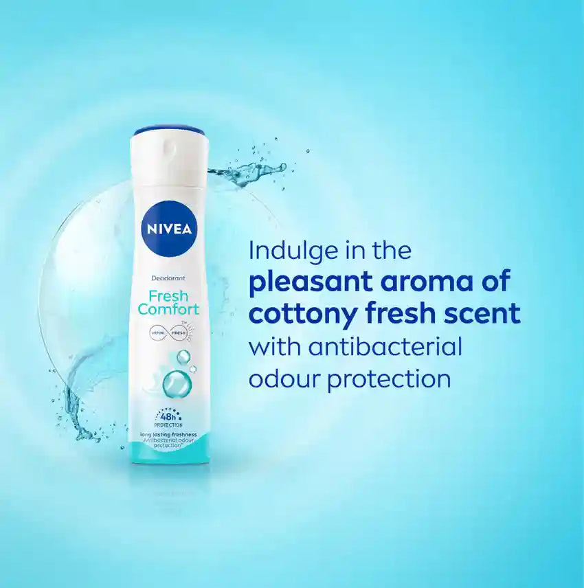 NIVEA Fresh Comfort Deodorant Spray for Women – 150ml