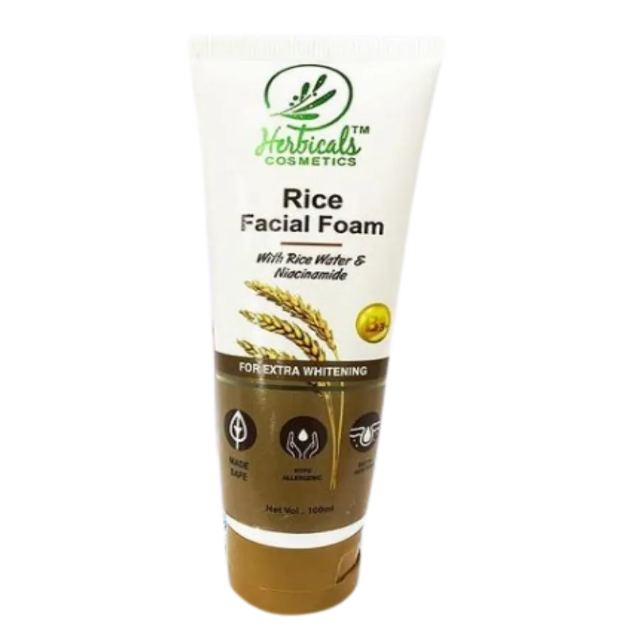 Herbicals Rice Face Wash for Extra Whitening 100 ML