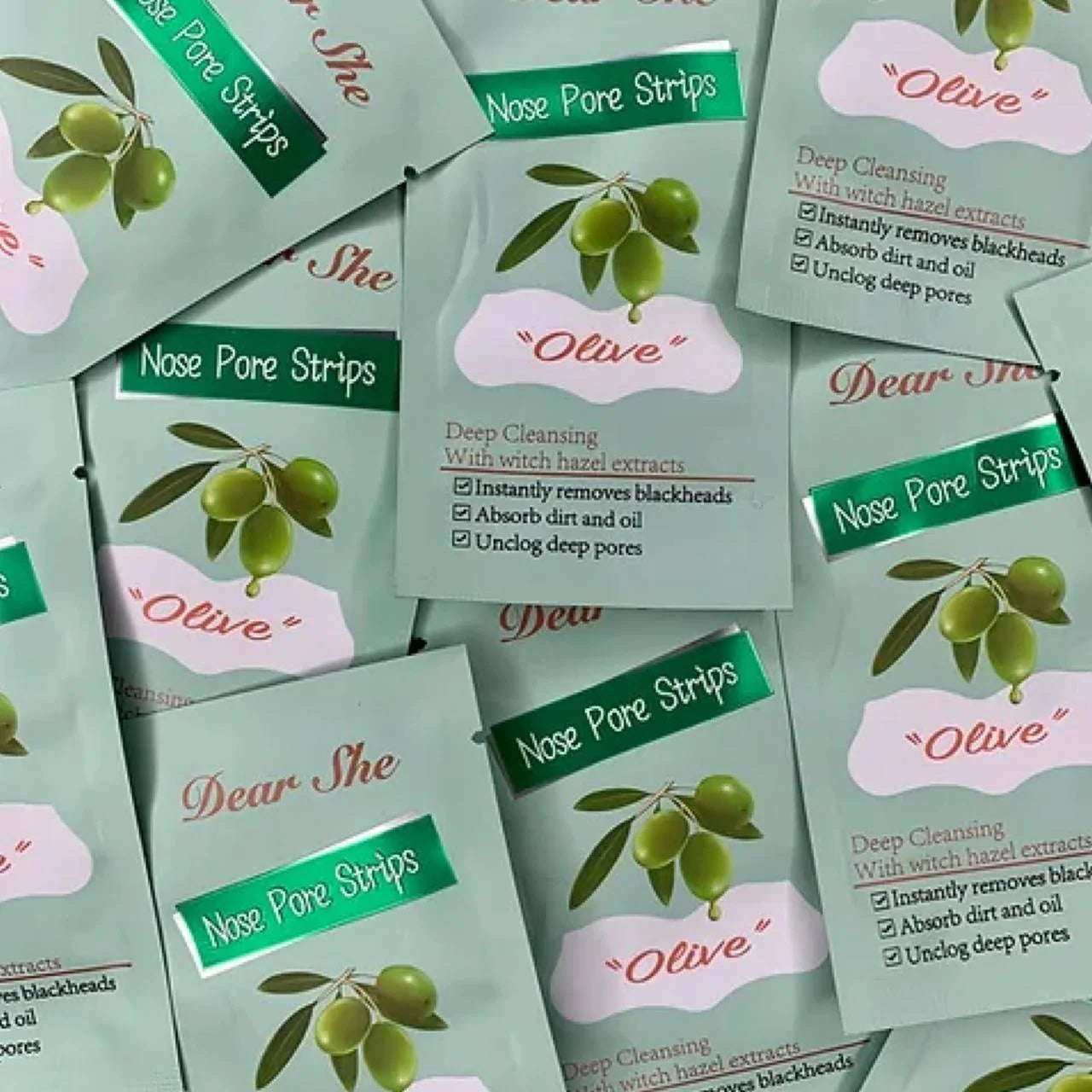 Dear She Nose Pore Strips (Olive) Pack Of 10 Strips