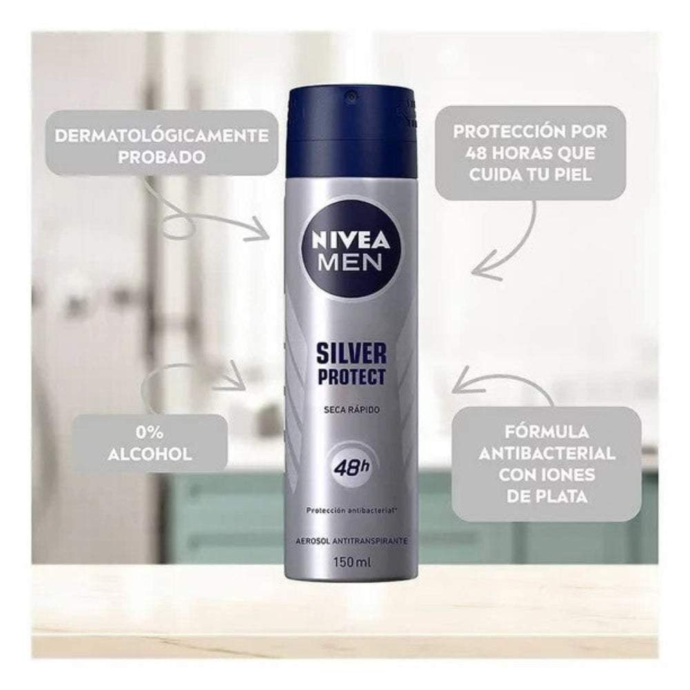 Nivea Men Anti-Perspirant Spray Silver Protect - 150ml