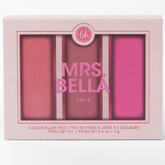 Bh Comsetics Mrs. Bella Rosy Blush Palette - 3 Colors