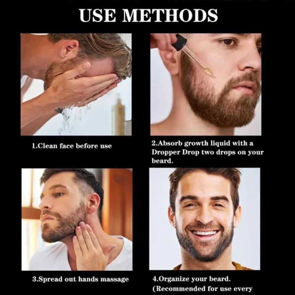 Natural Beard Growth Anti Hair Loss Beard Oil 60 ml