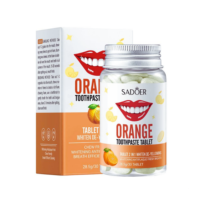 Sadoer 2 in 1 Solid Toothpaste Tablets 28.5g – Ameena.pk™️