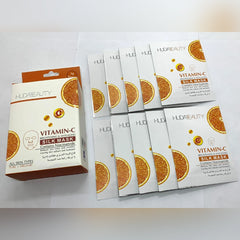 Huda Beauty Vitamin C Silk Mask – Brightening & Anti-Aging Glow