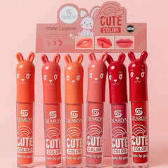 Qearlya Cute Matte Lip Gloss - Pack Of 6