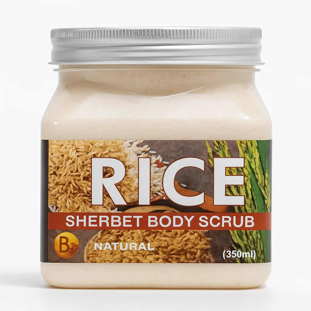 Natural Rice Sherbet Body Scrub All Skin Type - 350ml