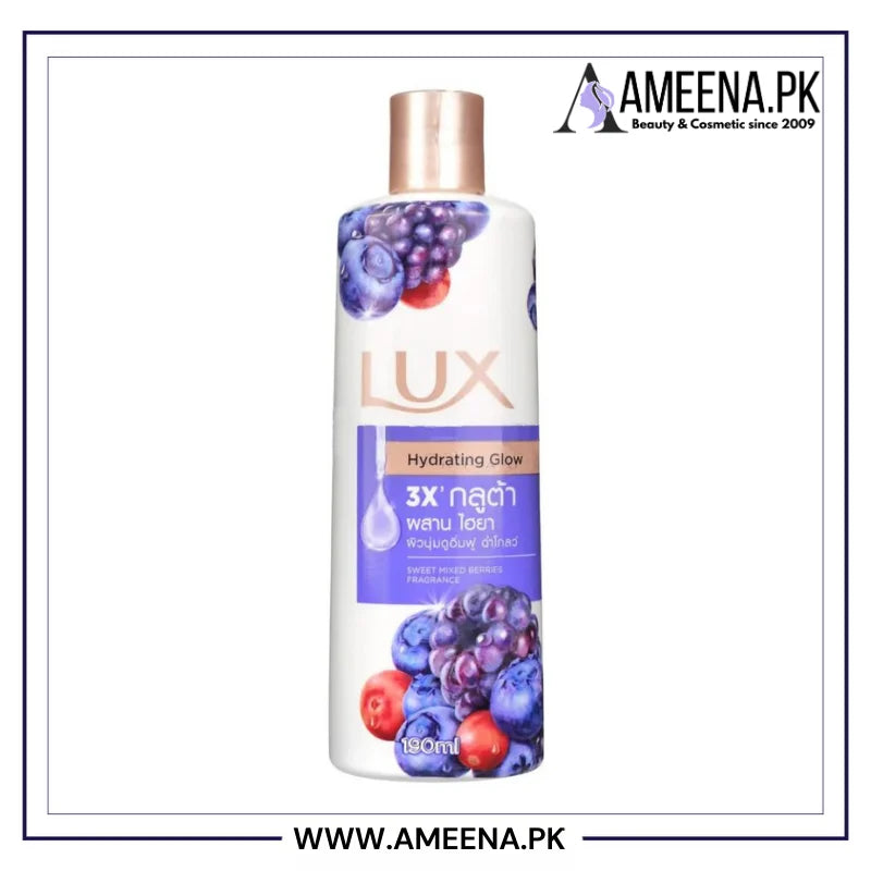 Lux Hydrating Glow Sweet Mixed Berries Fragrance Body Wash, 190ml