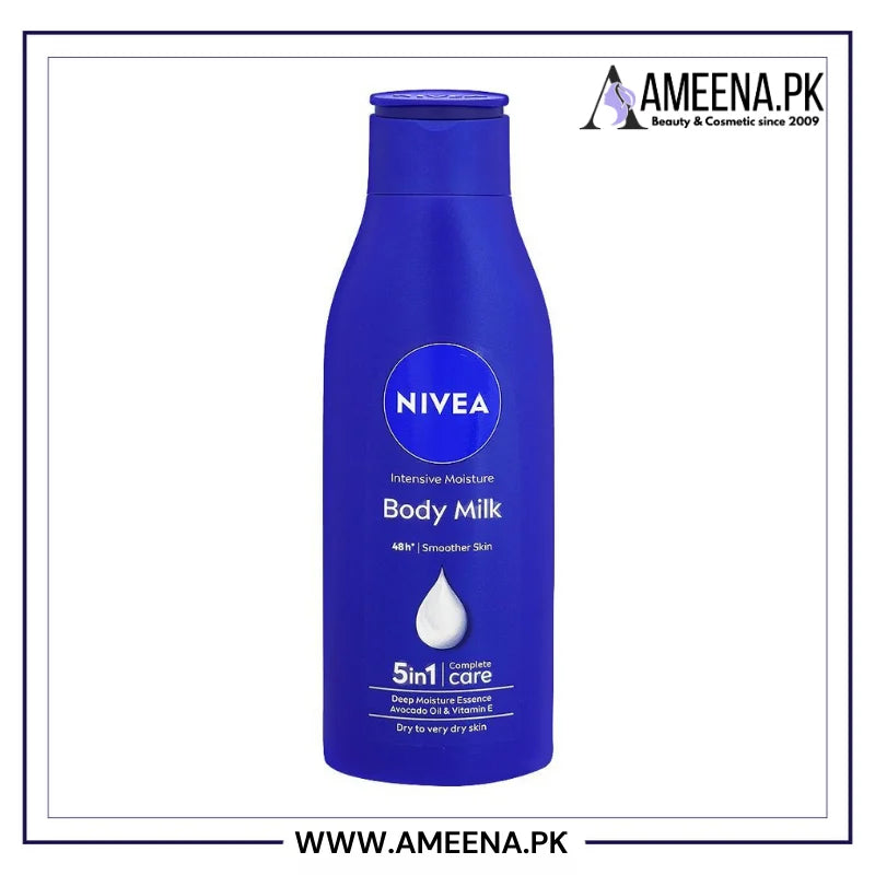 Nivea Intensive Moisture 5-In-1 Complete Care Body Milk, For Dry To Very Dry Skin, 200ml