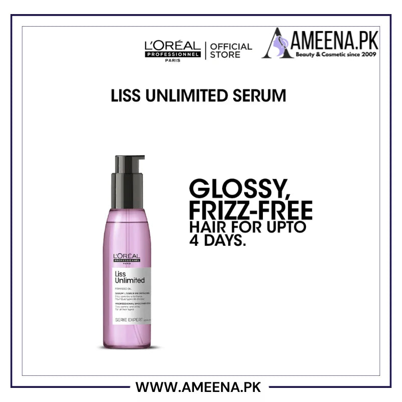 Loreal Professionnel Liss Unlimited Blow Dry Hair Oil - 125 ml