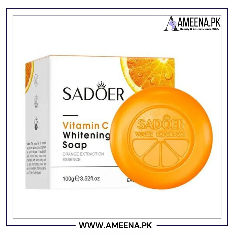 Sadoer Vitamin C Brightening Whitening Soap Bar 100g