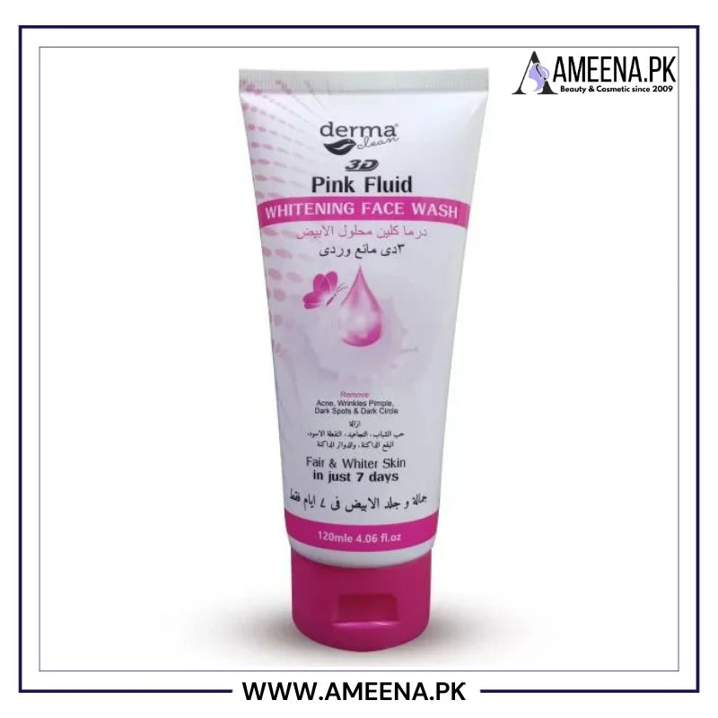 Derma Clean 3d Pink Fluid Face Wash